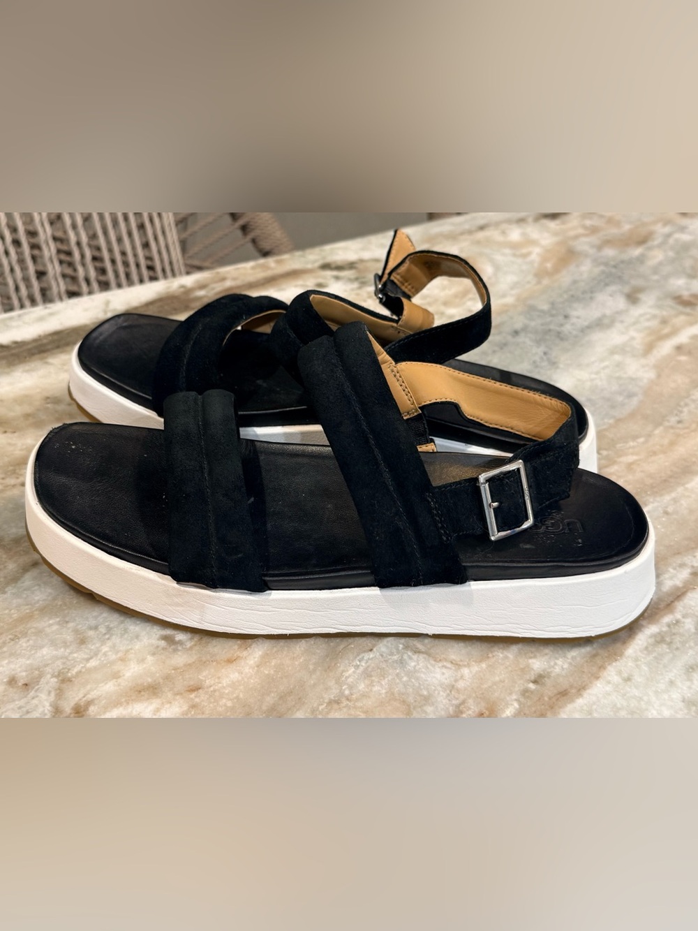 Women’s UGG Lynnden platform slingback sandals- Size 9.5 - Picture 5 of 8